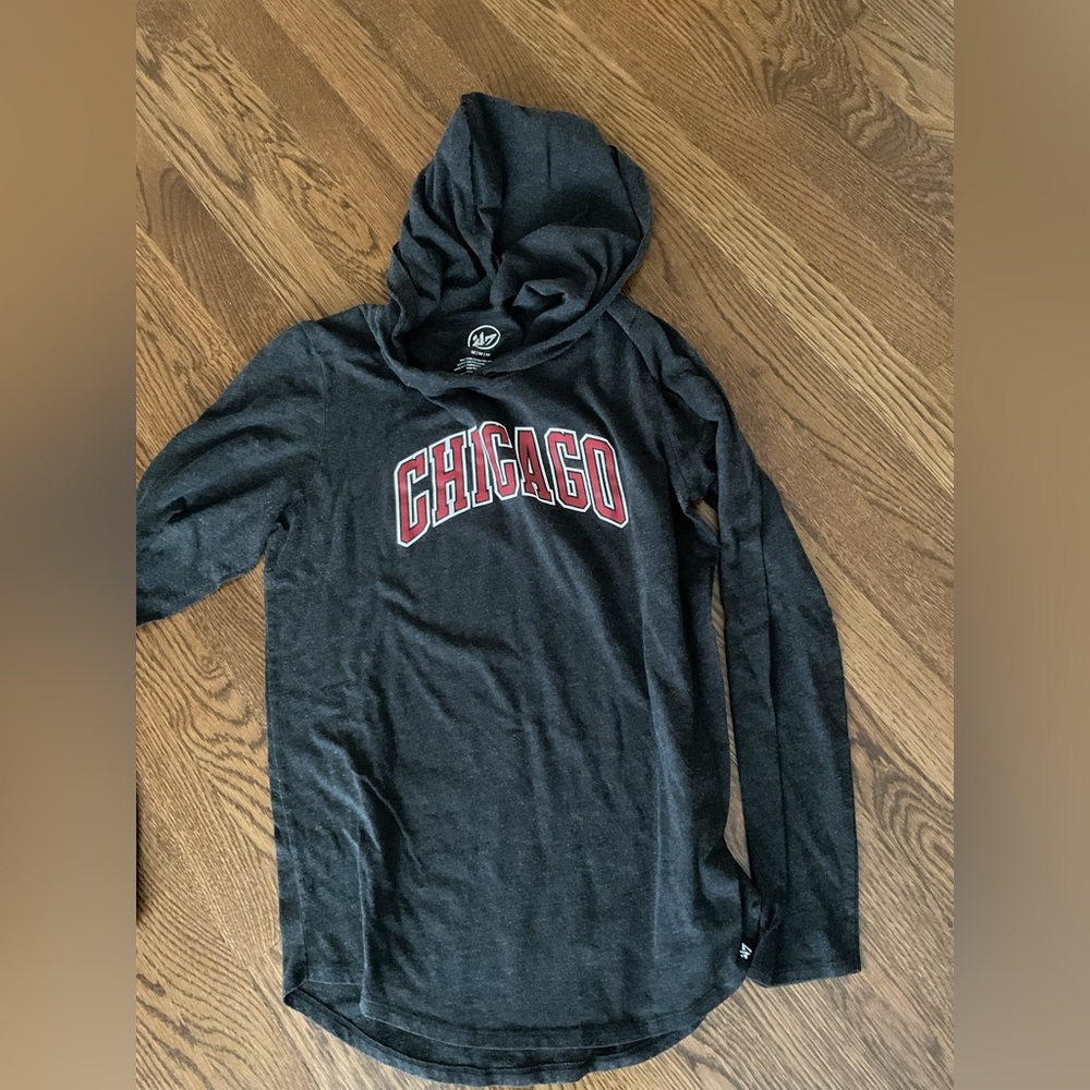 47 Brand Dark Gray Hoodie with Chicago Design